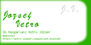 jozsef vetro business card